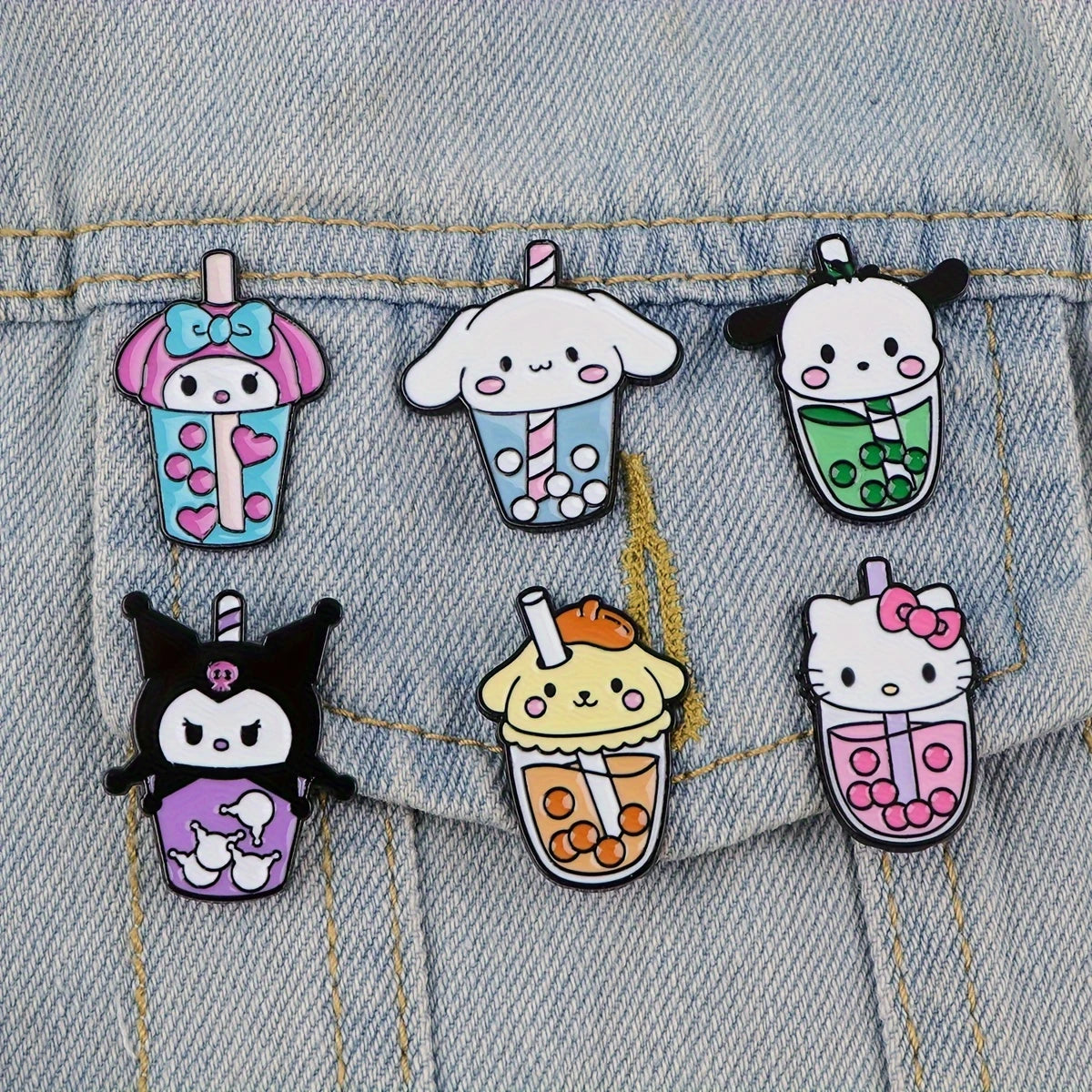 Kitty and Friends Enamel Pins