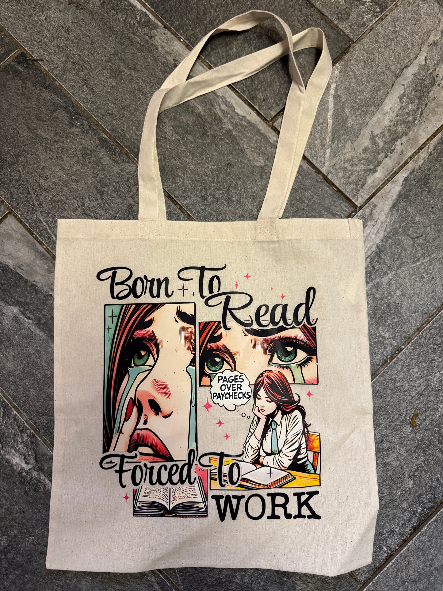 Large Bookish Canvas Tote
