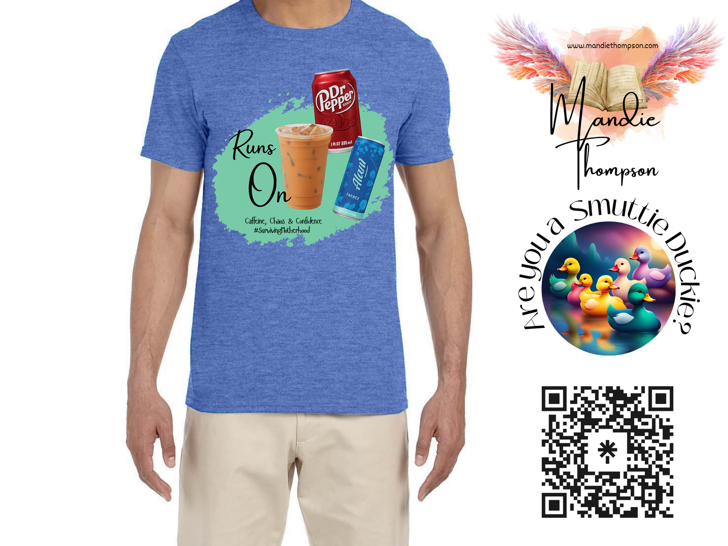 Runs On: Caffeine, Chaos & Confidence Tee