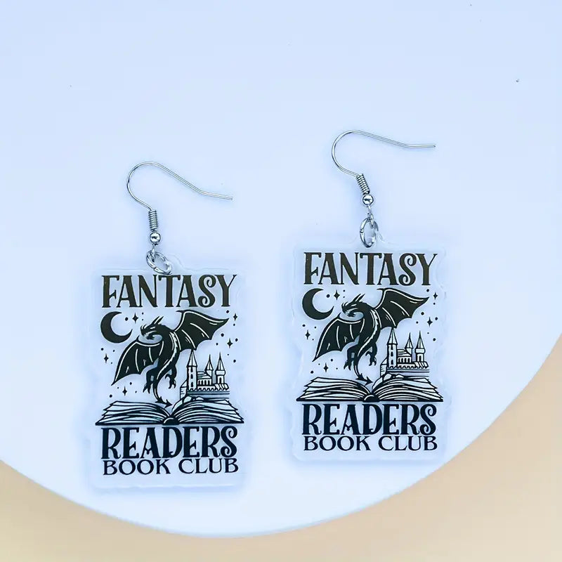 Fantasy Readers Book Club Earrings