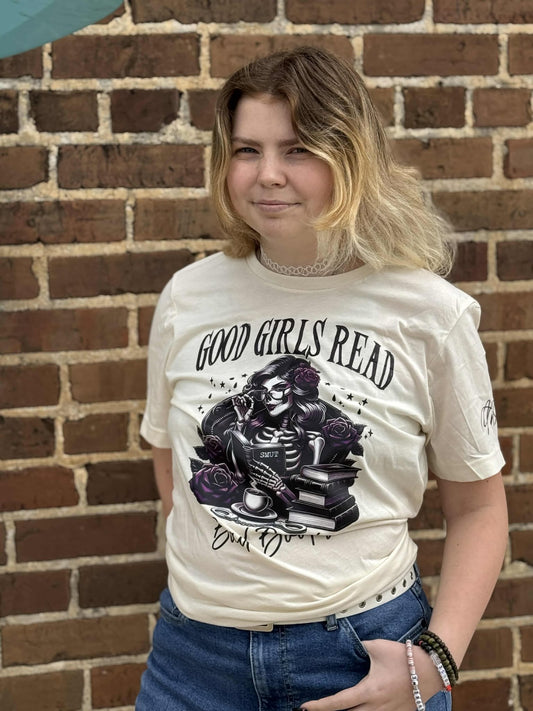 "Good Girls Read Bad Books" Spicy T-Shirt – Soft, Bold & Bookish