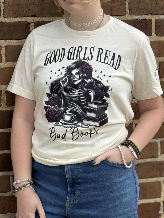 "Good Girls Read Bad Books" Spicy T-Shirt – Soft, Bold & Bookish