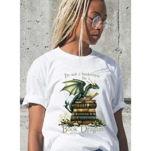 🐉🔥 Book Dragon T-Shirt 🐉🔥