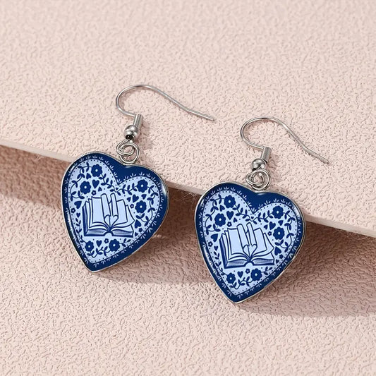 Boho Book Earrings