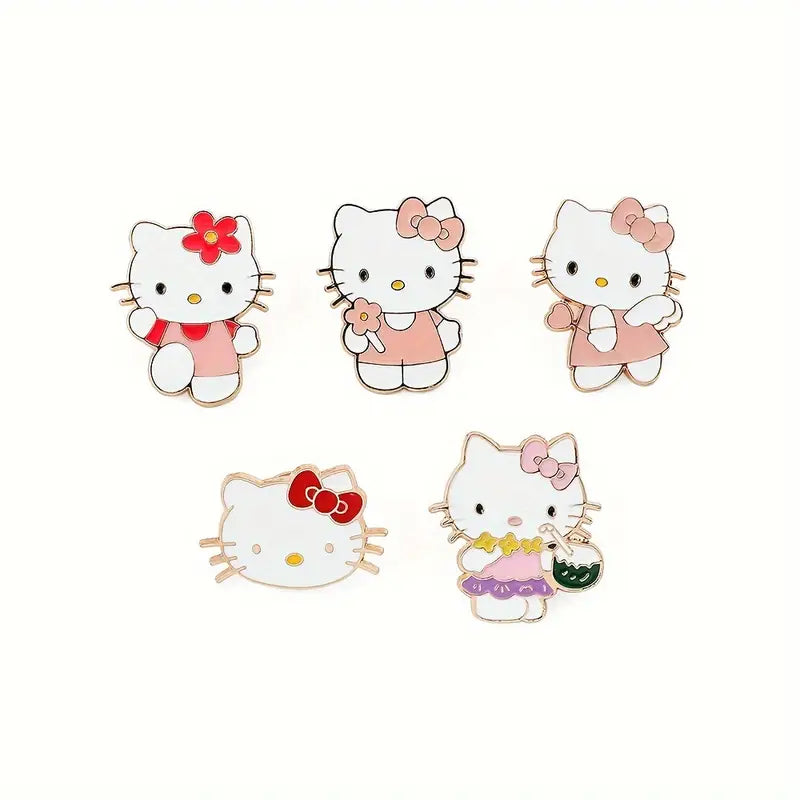 Kitty and Friends Enamel Pins