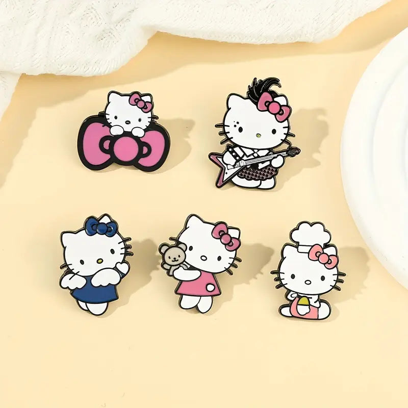 Kitty and Friends Enamel Pins