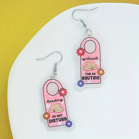 Do Not Disturb Book Earrings