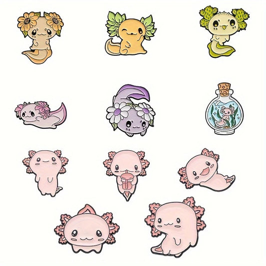 Axolotls Enamel Pins